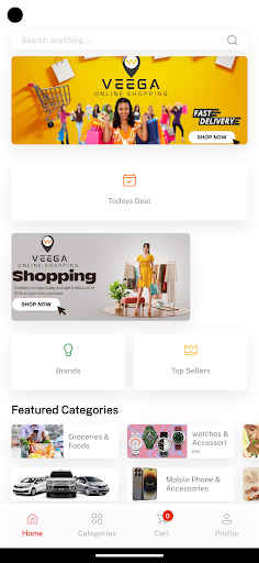 Android application Veega Shop LK screenshort