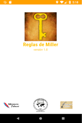 Android application Reglas de Miller screenshort