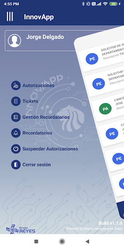Android application InnovApp screenshort