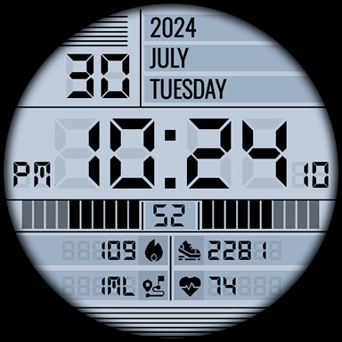 TkuWatch S014 Retro Watch Face screenshot 17