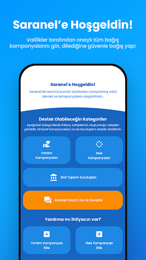 Android application Saranel Platformu screenshort