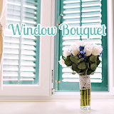 Rose Wallpaper Window Bouquet Theme icon