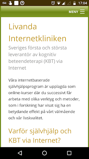 Android application Livanda screenshort