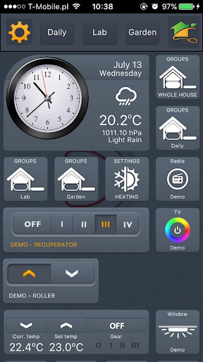 Android application DEIMIC Smart Home Phone screenshort