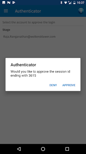 Wolters Kluwer Authenticator Screen 3
