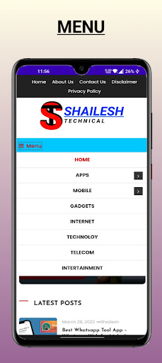 Shailesh Technical News Screen 3
