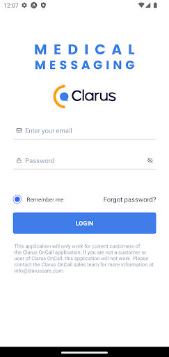 Android application Medical Messaging by Clarus screenshort