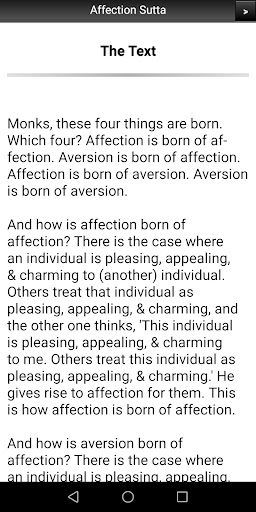 Affection Sutta - Buddhism Screen 2