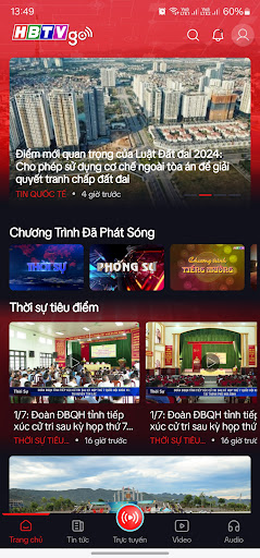 Android application HBTV Go screenshort
