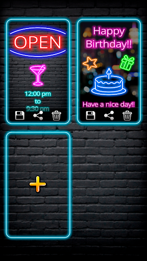 Android application Neon Lights KO screenshort