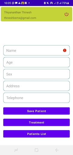 Clinic Patient Manager Screen 2