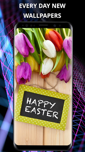 Android application Easter wallpapers on phone screenshort