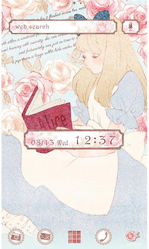 Android application Cute Theme-Rosy Alice- screenshort