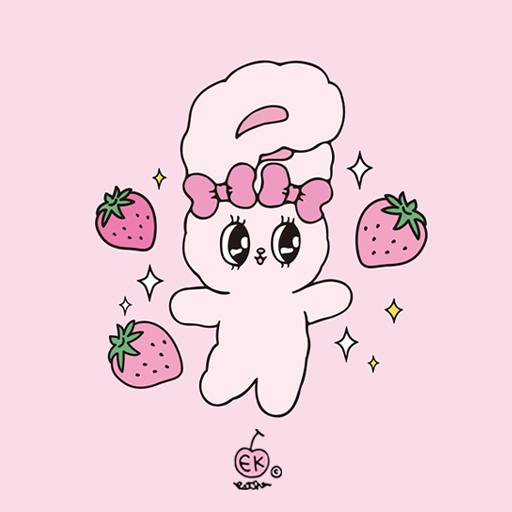 카카오톡 테마 - 에스더버니_스트로베리 버니 logo