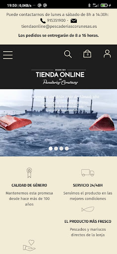 Android application Pescaderías Coruñesas screenshort