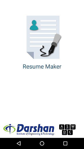 Android application Resume Maker screenshort