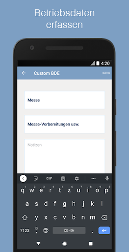 MTZ Time App Screen 3