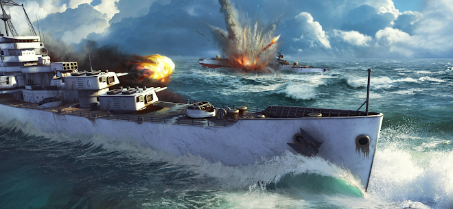 Force of Warships: Battleship Apk Mod for Android [Unlimited Coins/Gems] 2