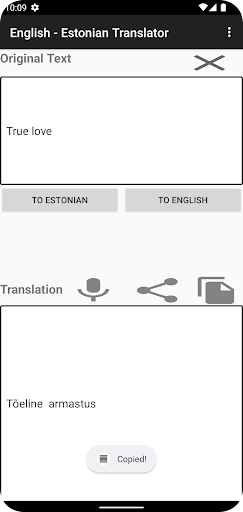 English - Estonian Translator Screen 2
