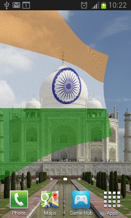 India Flag Live Wallpaper - 4.4 - (Android)