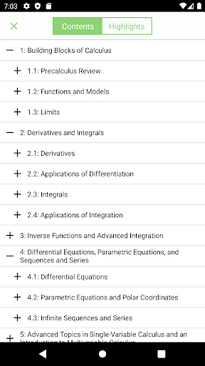 Tutor Vision Calculus Screen 2