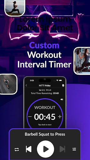 Android application SwolTime - HIIT Interval Timer screenshort