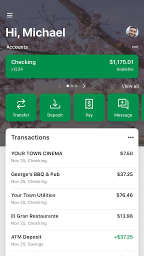 Founders Bank Personal Screen 2