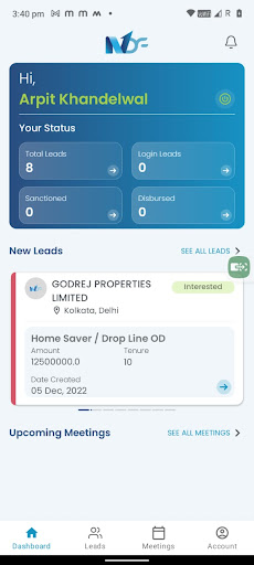 oneNDF Lender Screen 2