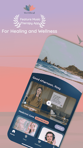 Android application WellHeal: Healing & Wellness screenshort