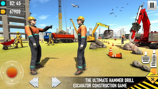 Heavy Drill Excavator Simulator Construction 1.1 MOD APK (Unlimited Money) 4
