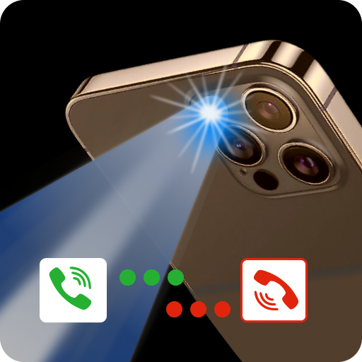 Flashlight-flash on call&SMS logo