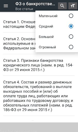 Закон о банкротстве РФ Screen 3