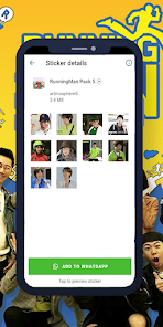 Imágen 7 Running Man Animated WASticker android