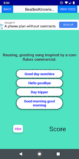 Beatles Knowledge Test