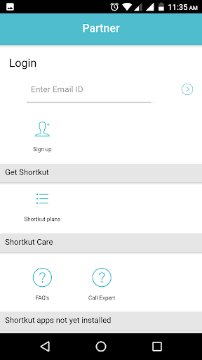 Shortkut Startup App