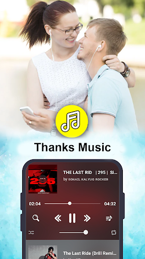 Android application Thanks Music - Play two songs screenshort