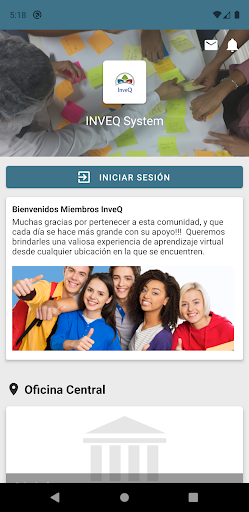 Android application INVEQ System screenshort