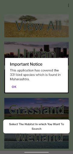 Bird Identification Screen 2