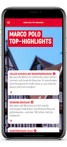 Screenshot of CELLE APP