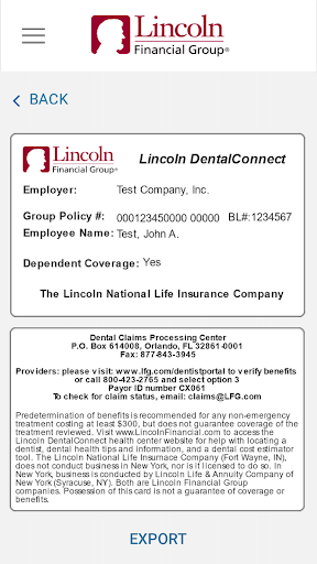 Lincoln Dental Screen 2