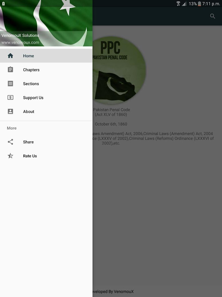 #7. PPC Pakistan Penal Code 1860 (Android) 由: VenomouX