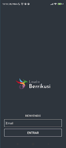 Android application Laudio Berrikusi screenshort