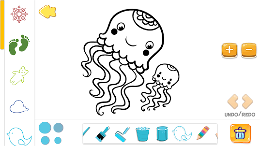 Jellyfish Coloring Book Draw