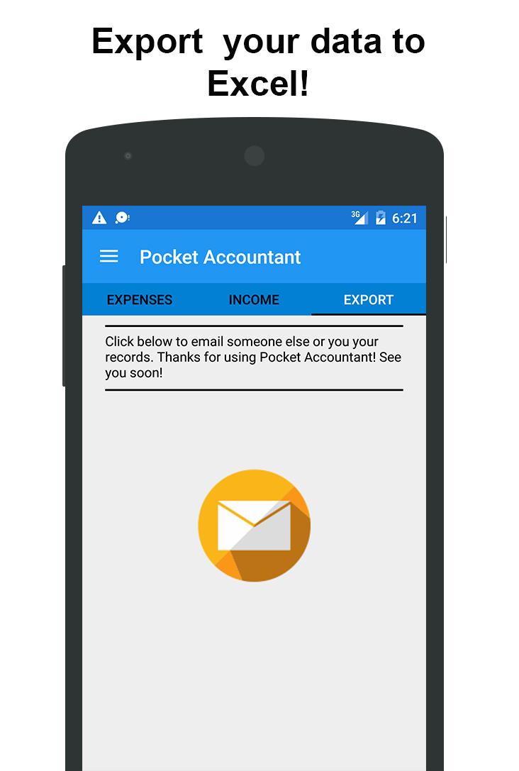 Android application Pocket Accountant screenshort