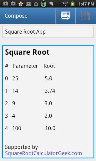 Square Root Calculator