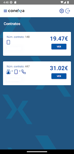 Android application Conexia Telecom screenshort