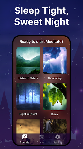 Android application Sleeping Sounds-Relaxing Music screenshort