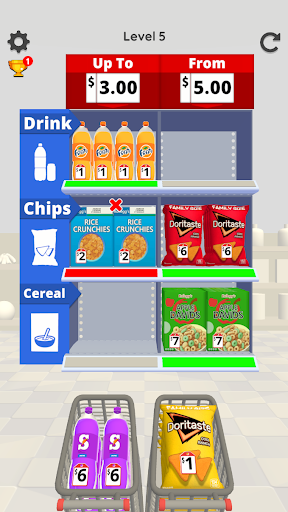 Android application Shopping Sort screenshort