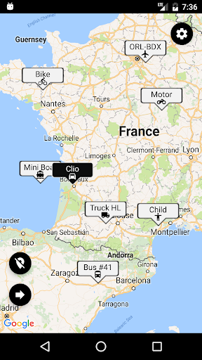 Android application Viewer for Traccar screenshort
