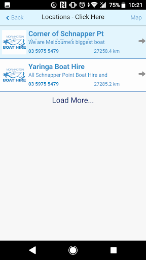 Mornington Boat Hire App Screen 2
